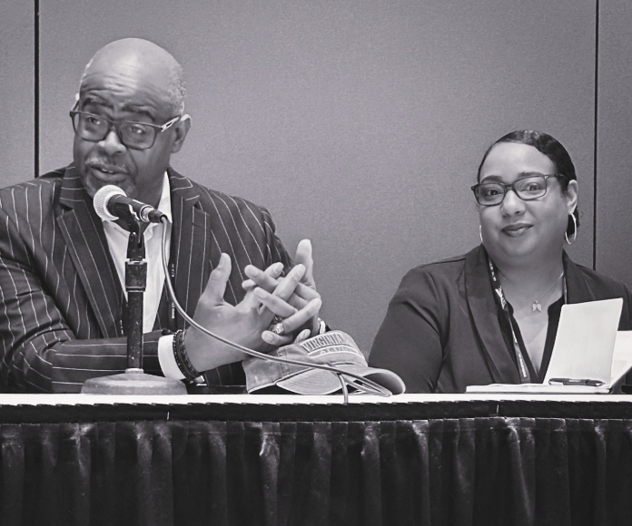 marie on panel in las vegas